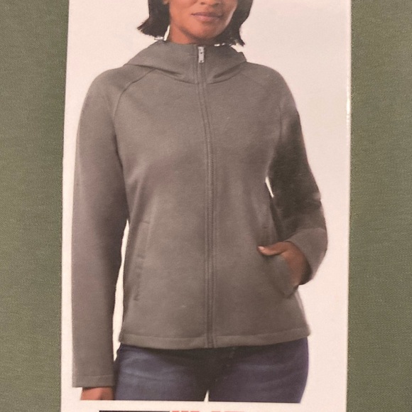 32 Degrees Jackets & Blazers - NWT 32 Degrees Heat Softshell Hoodie Jacket Olive Green Full Zip LARGE